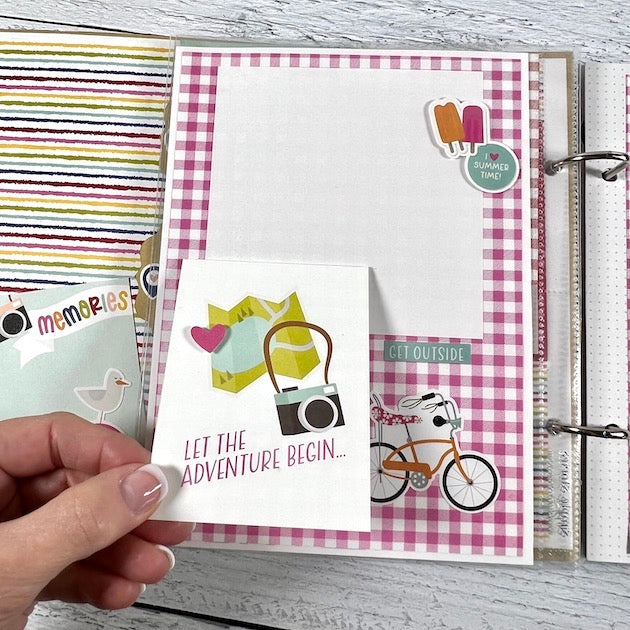 Summer Lovin' Scrapbook Instructions ONLY