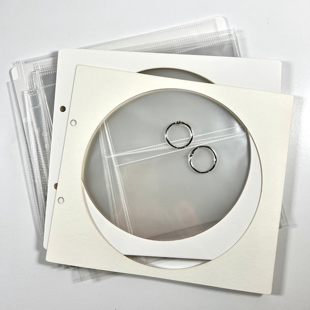 acrylic rectangle circle window scrapbook album by artsy albums