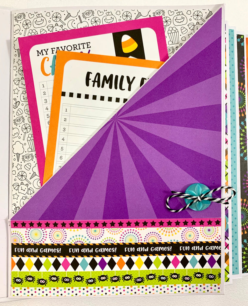 Halloween Carnival Scrapbook Instructions ONLY