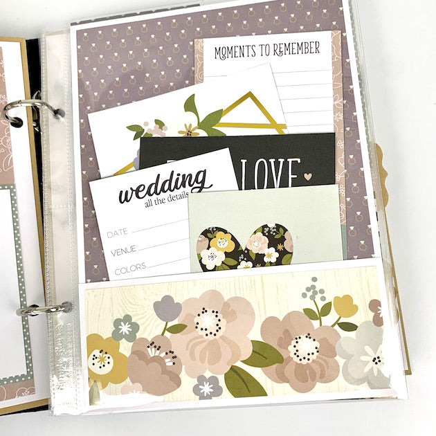 Just Married Wedding Scrapbook Instructions ONLY