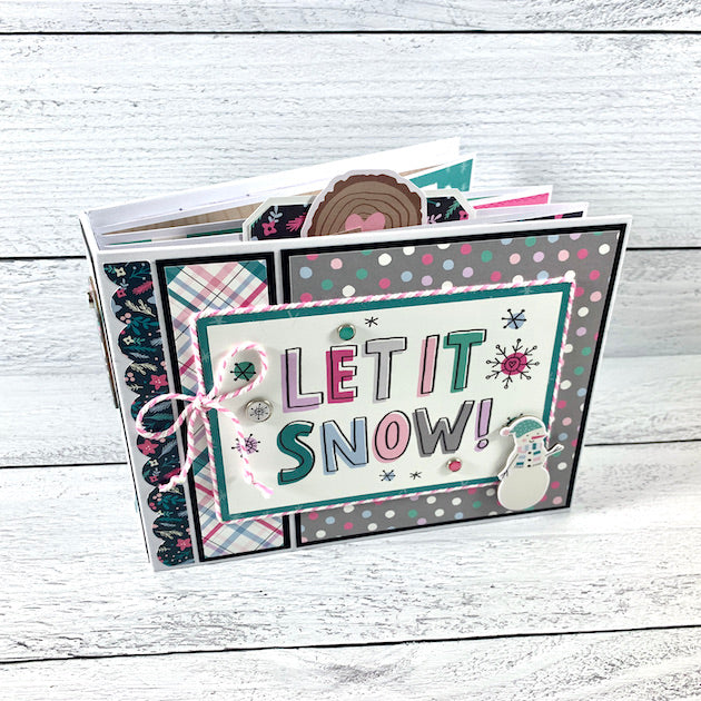 Let It Snow Scrapbook Instructions ONLY