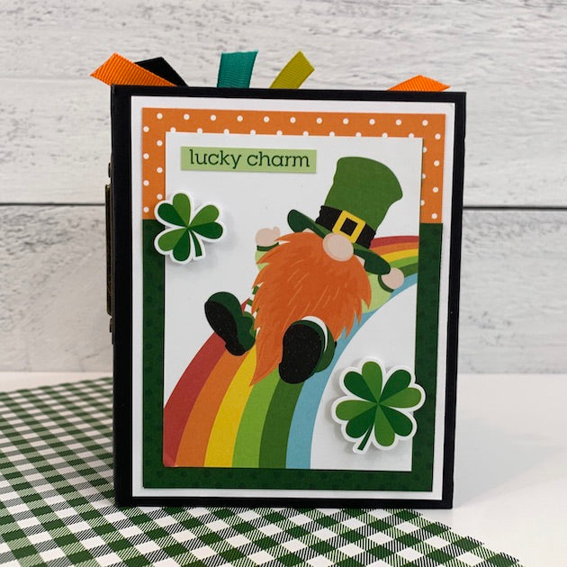 St. Patrick's Day Scrapbook Album with Gnome