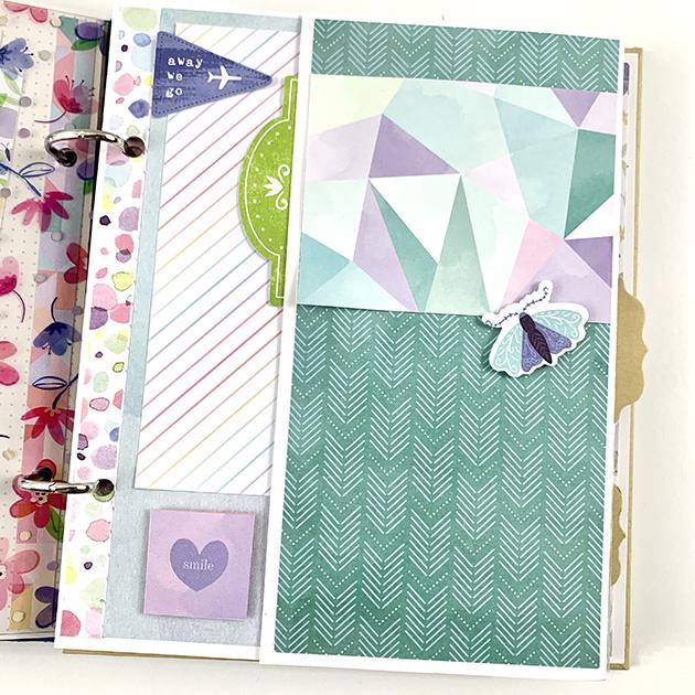 Everyday Magic Scrapbook Album page for summer and spring photos