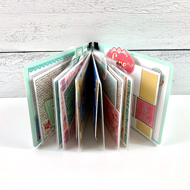 Travel Girl scrapbook mini album by Artsy Albums