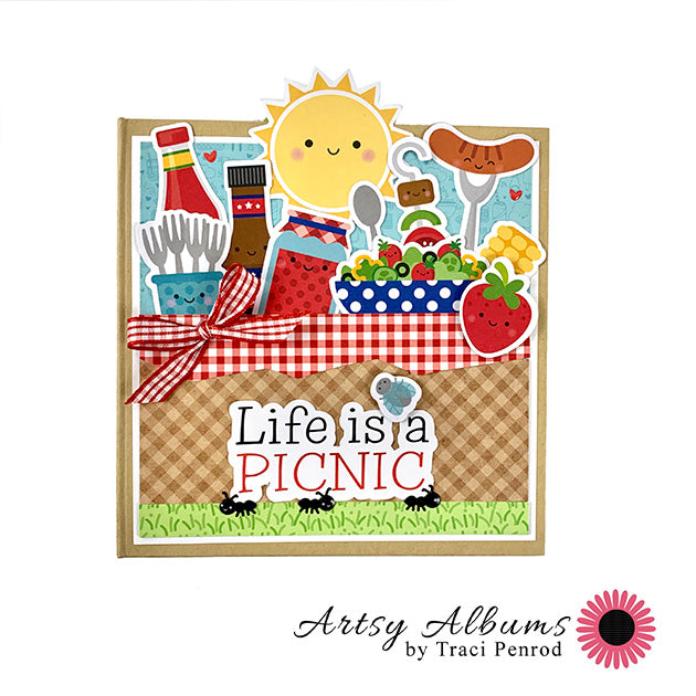 Life is a Picnic Summer Scrapbook Instructions ONLY