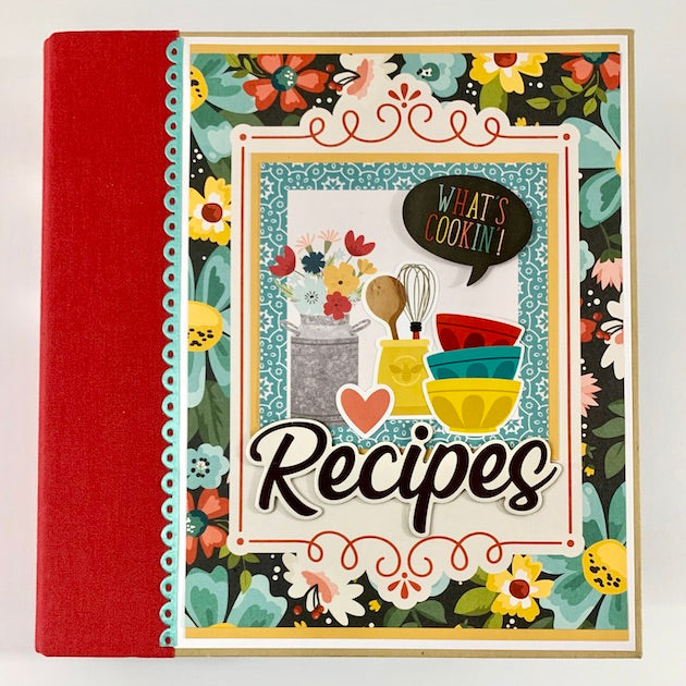 What's Cookin' Recipe Scrapbook Instructions, Digital Download