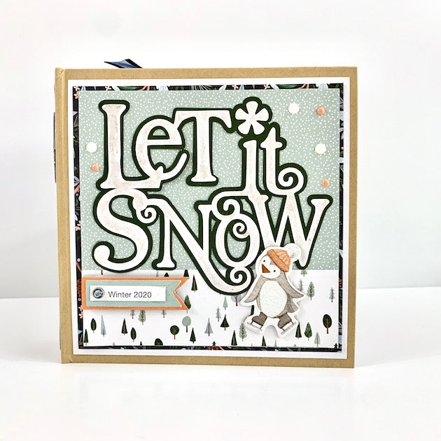 Let It Snow Scrapbook Album, Digital Instructions