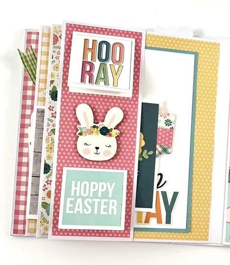 Hello Spring Easter Scrapbook Instructions ONLY
