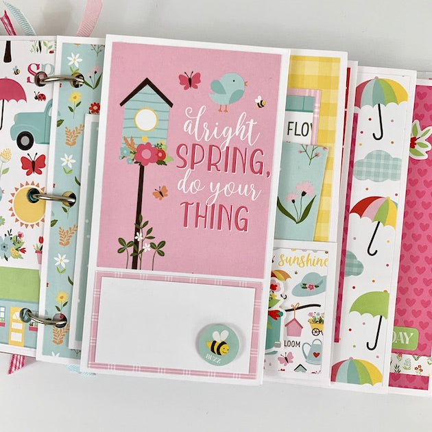 "Spring is in the Air" Scrapbook Instructions ONLY