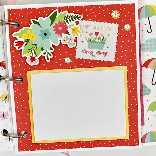 "Spring is in the Air" Scrapbook Instructions, Digital Download