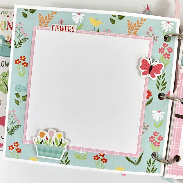 "Spring is in the Air" Scrapbook Instructions ONLY