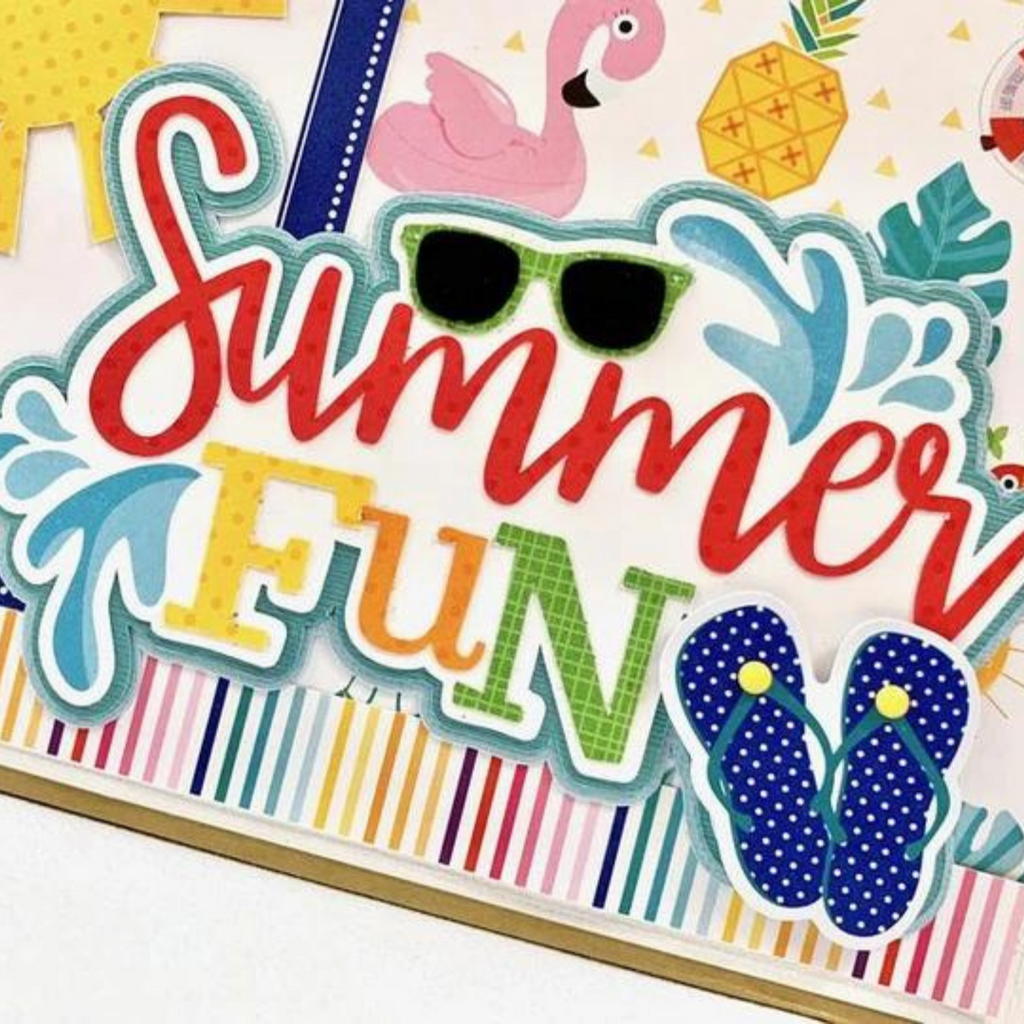 Summer Fun Scrapbook Instructions ONLY