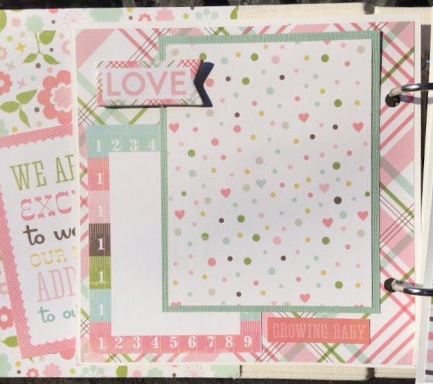 Sweet Baby Girl Scrapbook Instructions ONLY