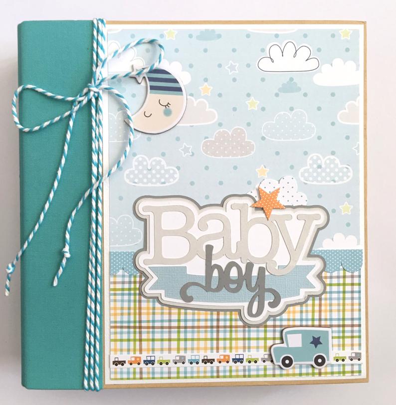 Baby Boy Scrapbook Instructions ONLY