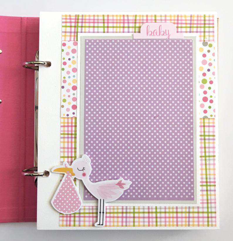 Baby Girl Scrapbook Instructions ONLY