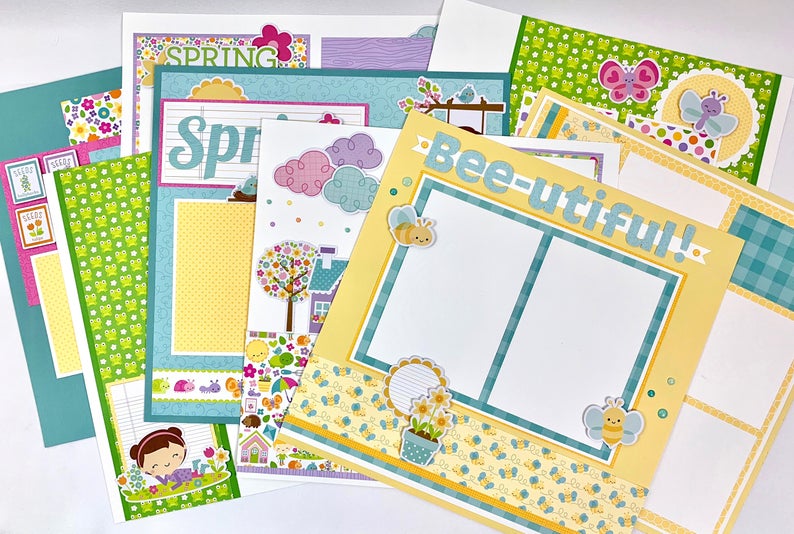 12x12 Spring Layout Instructions, Digital Download