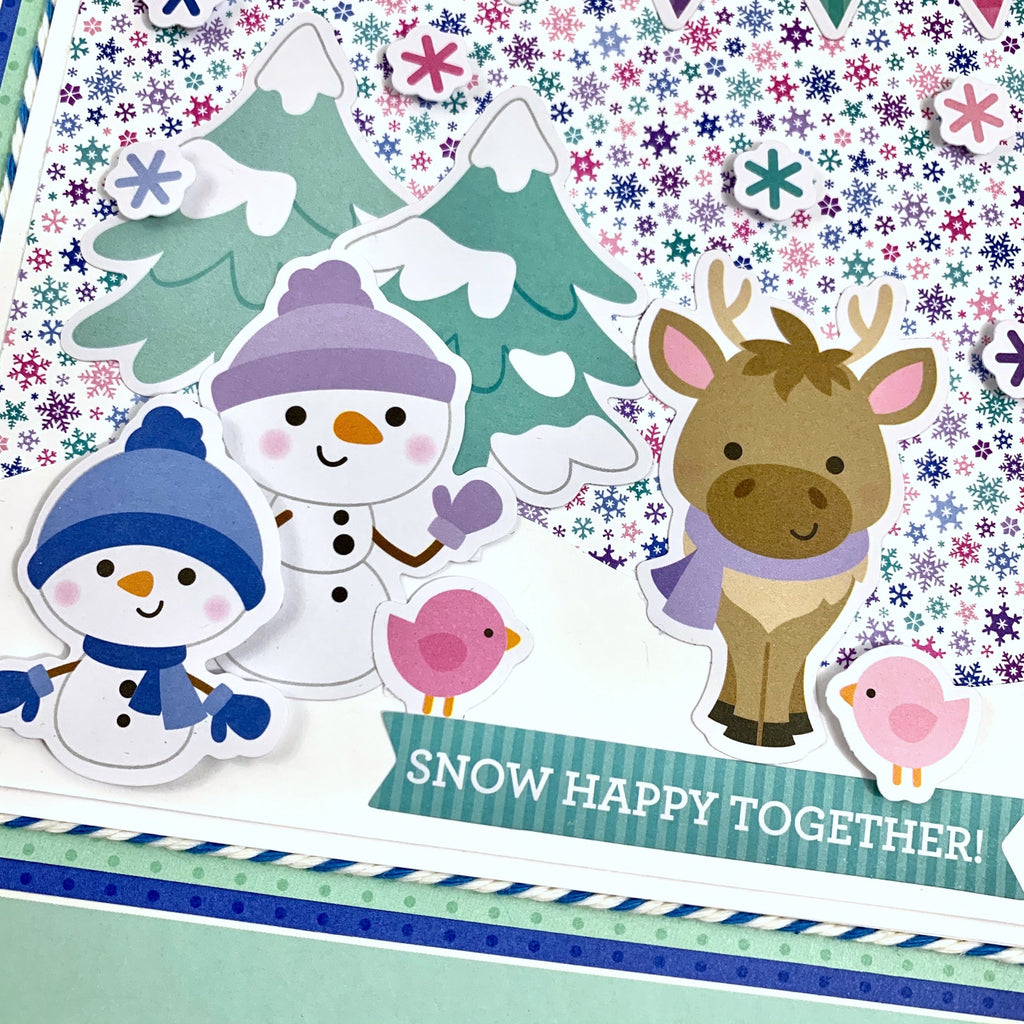 Snow Happy Together Scrapbook Instructions ONLY