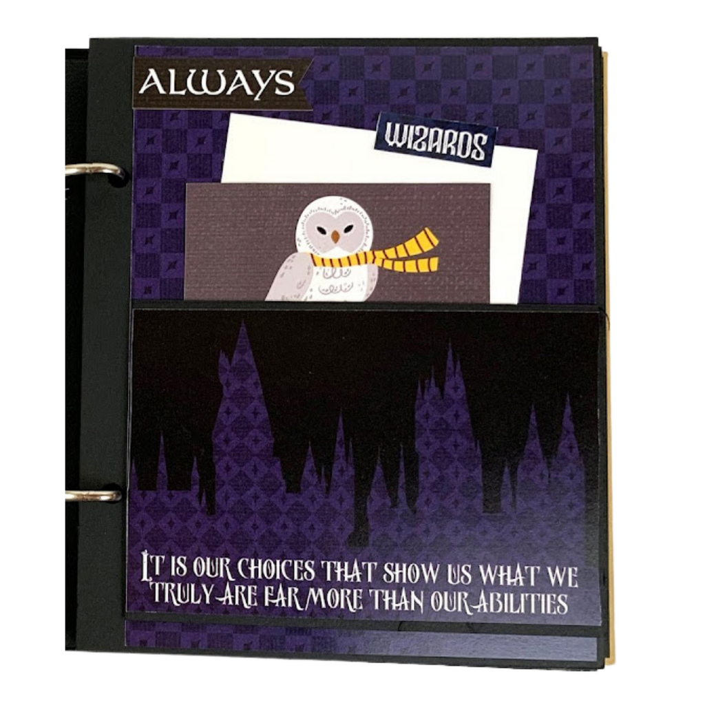 Wizard Memories Scrapbook Album Instructions, Digital Download
