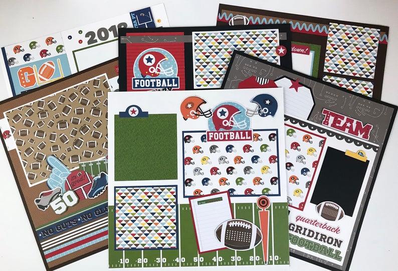 12x12 Football Layout Instructions, Digital Download