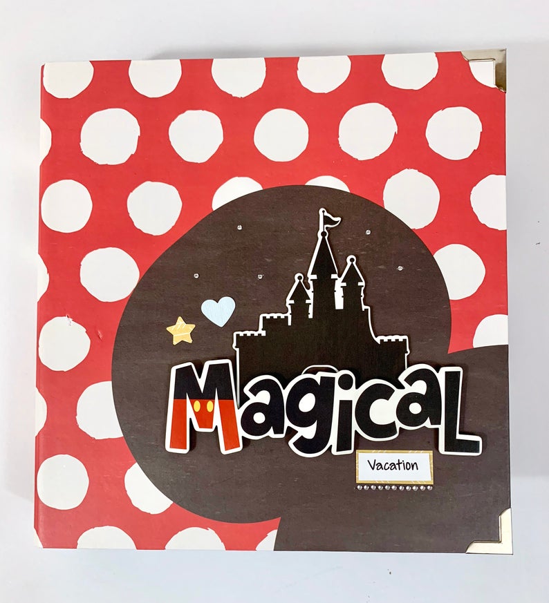 Magical Vacation Scrapbook Instructions ONLY