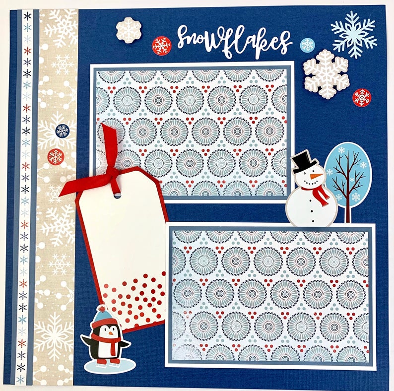 12x12 Winter Snow Layout Instructions ONLY
