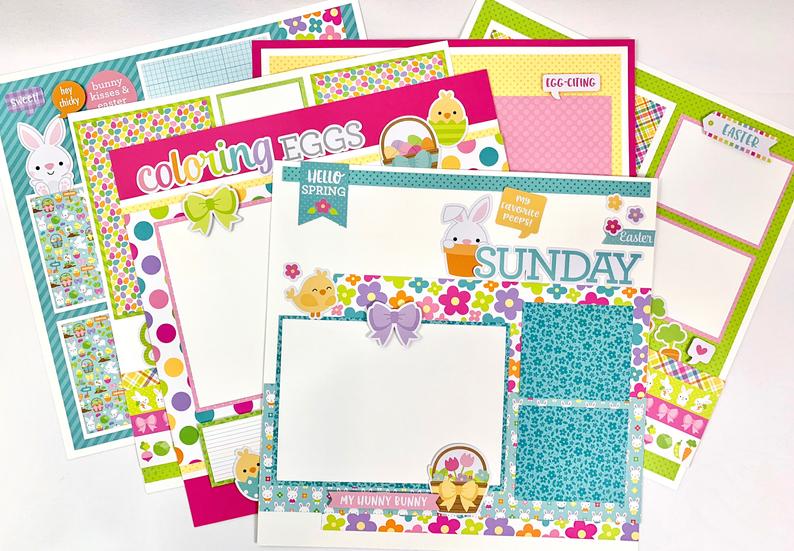 12x12 Easter Sunday Layout Instructions ONLY