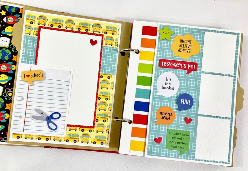 Back to School Scrapbook Instructions ONLY