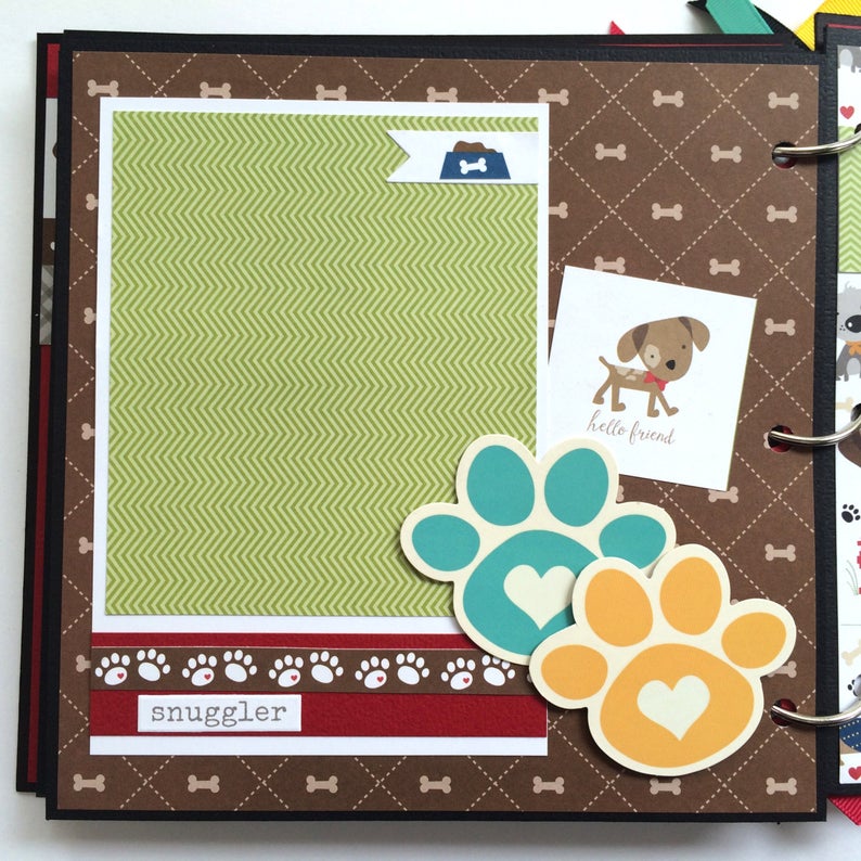 I Love My Dog Scrapbook Instructions ONLY