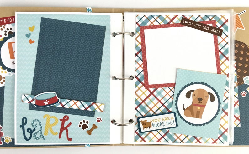Paw Prints on My Heart Scrapbook Instructions ONLY