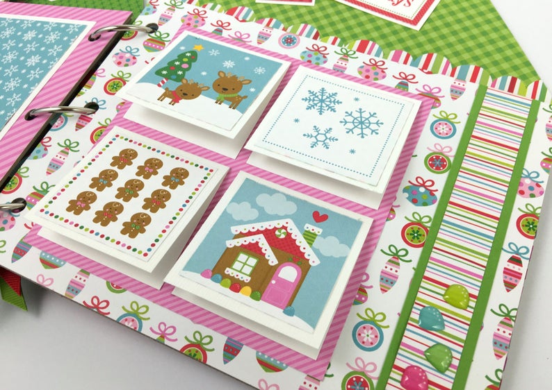 Christmas Sugarplums House Scrapbook Instructions ONLY