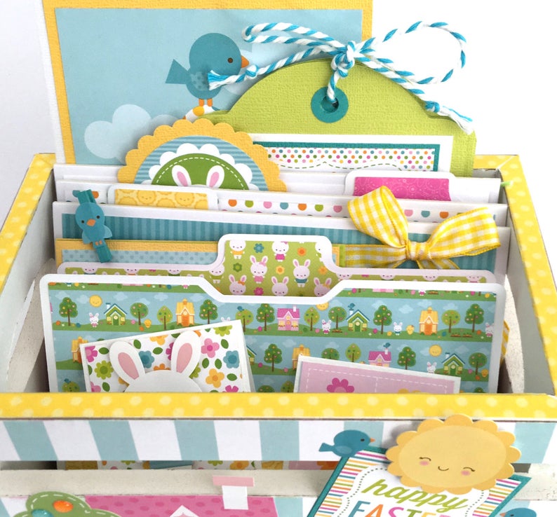 Easter Photo Crate Scrapbook Instructions ONLY