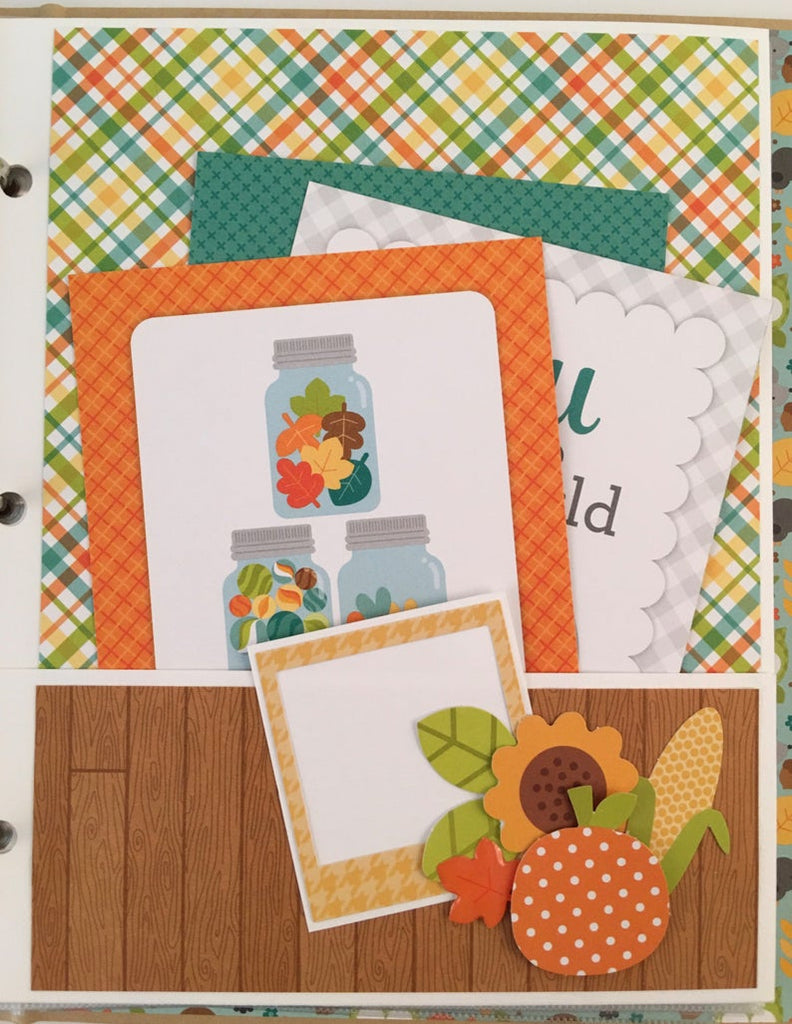 Family Fall Scrapbook Instructions ONLY