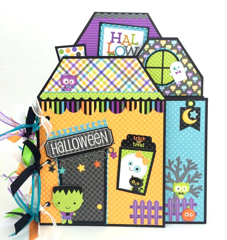 Halloween House Scrapbook Instructions ONLY