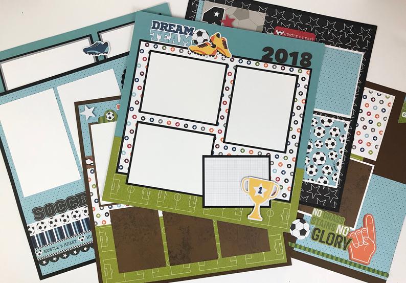 12x12 Soccer Layout Instructions, Digital Download